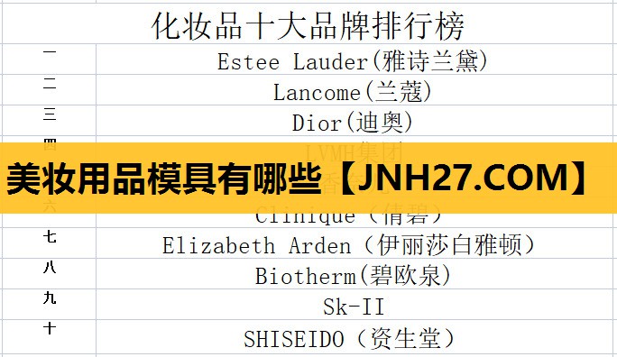 美妆用品模具有哪些